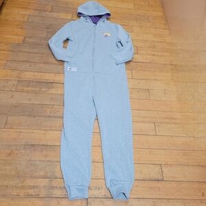 LOS ANGELES LAKERS Basketball NBA One Piece Pajamas M-L Grey Hoodie